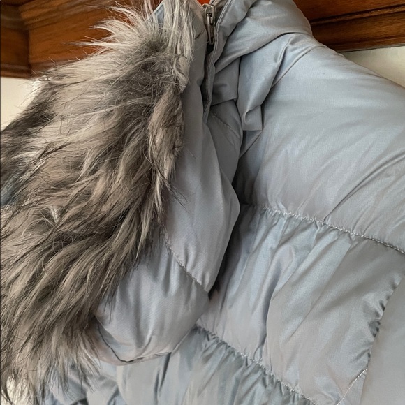 Eddie Bauer Feminine Down Jacket - Powder Blue with Side Ties - Picture 3 of 5